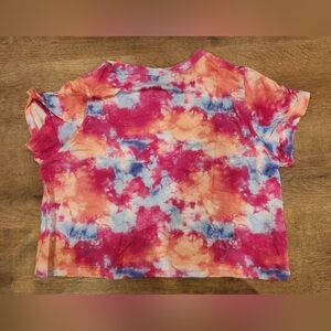 New Knotty Knickers Cropped Vibrant Tie-Dye PJ Top - Women's Medium